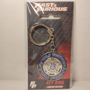 Fast And Furious You Ride You Fight Limited Edition Keychain Official Keyring